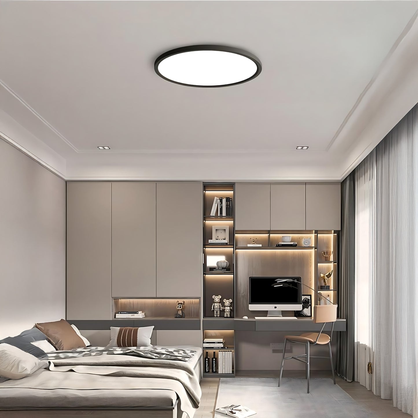 Circle Modern Aluminum Ceiling Lamp