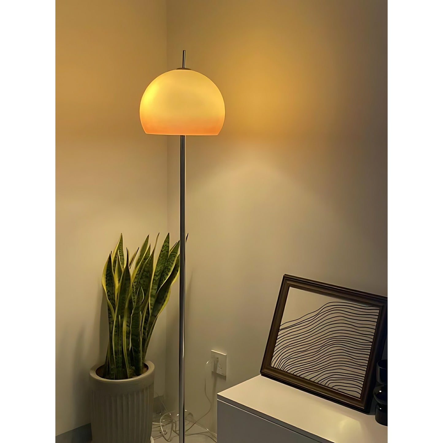 Wabi-sabi Mushroom Dome Dimmable Floor Lamp