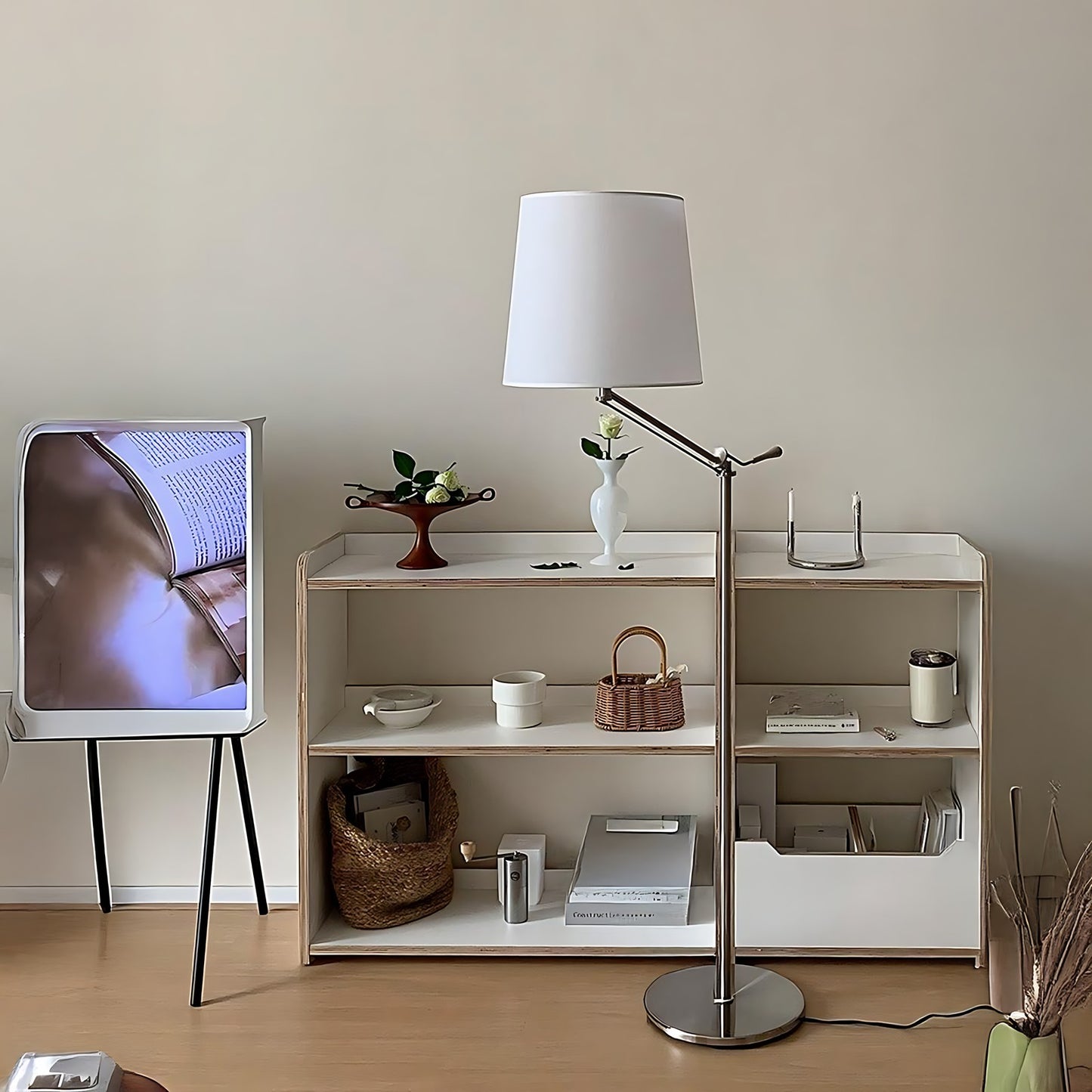 Articulated Arm Modern Cloth Floor Lamp