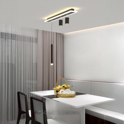 Linear Nordic Iron Ceiling Lamp