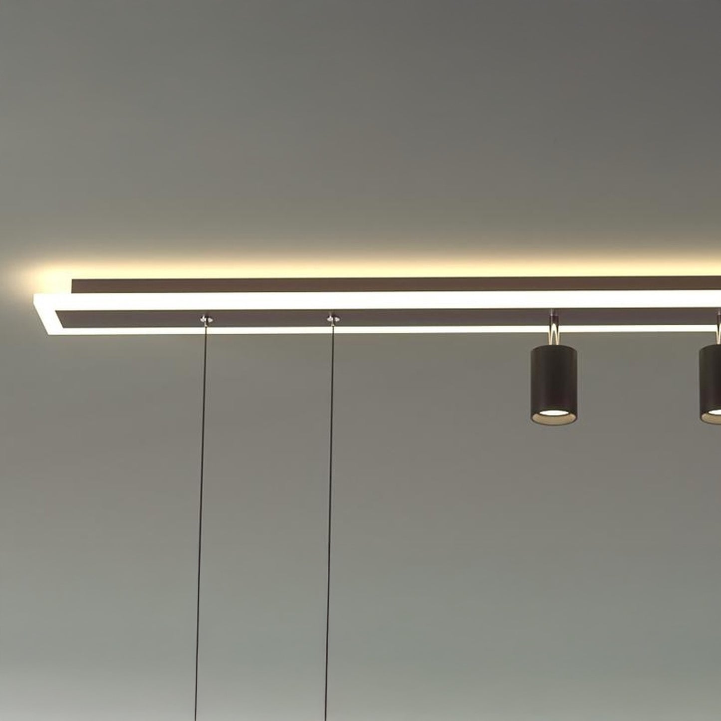 Linear Nordic Iron Ceiling Lamp