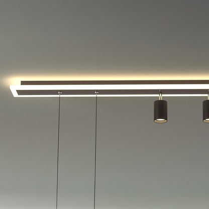 Linear Nordic Iron Ceiling Lamp