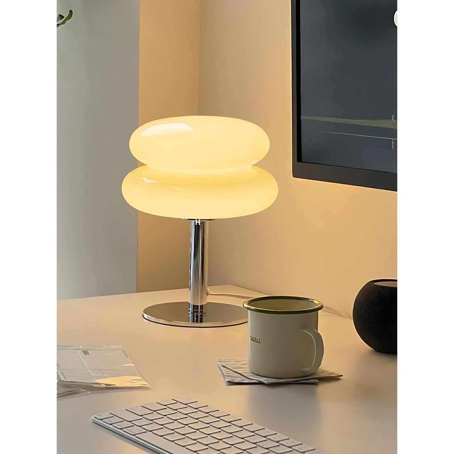 Macaron Stack Korean Glass Table Lamp