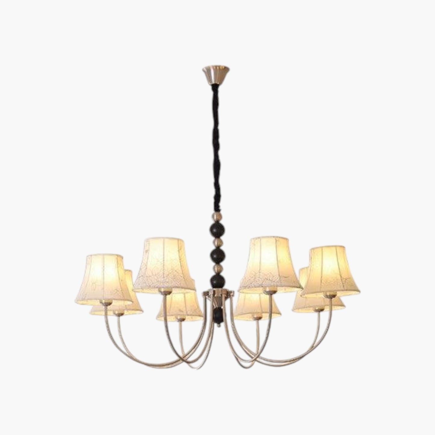 Vintage Fabric Branch Chandelier