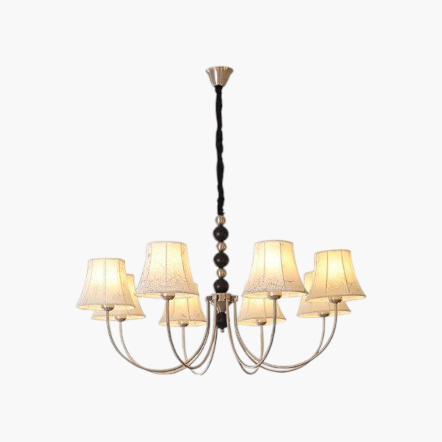 Vintage Fabric Branch Chandelier
