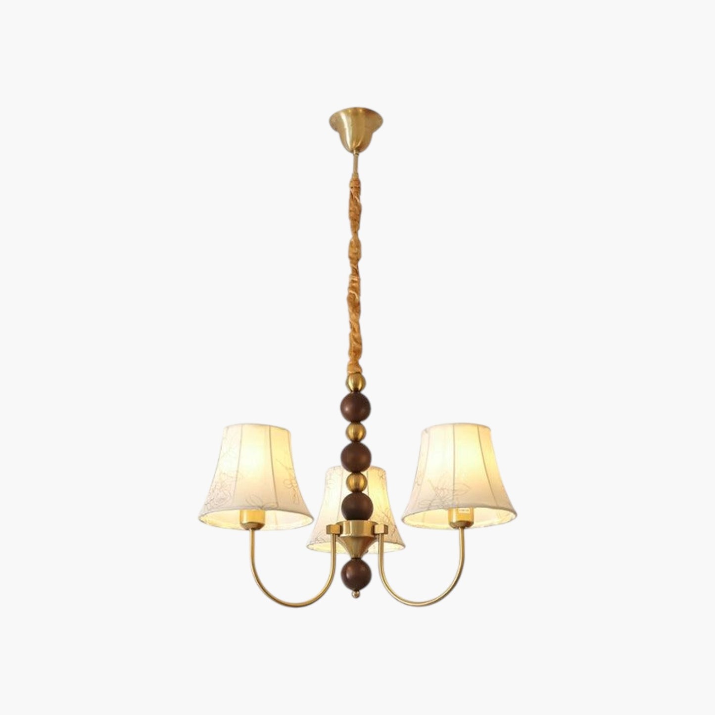 Vintage Fabric Branch Chandelier