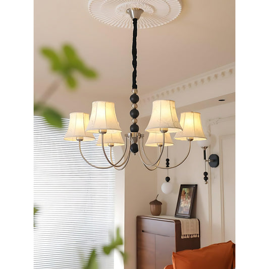 Vintage Fabric Branch Chandelier
