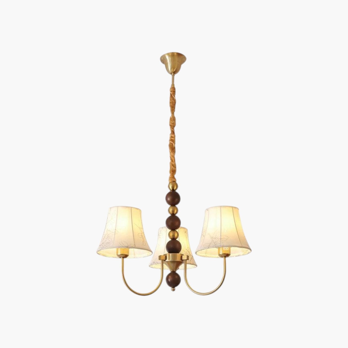 Vintage Fabric Branch Chandelier