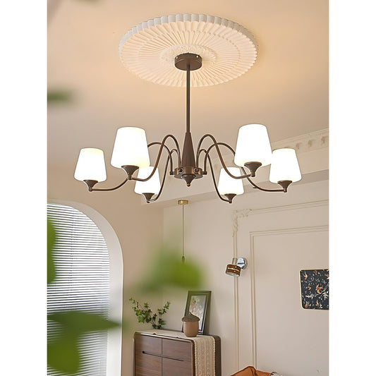 Vintage Petal Vintage Glass Chandelier